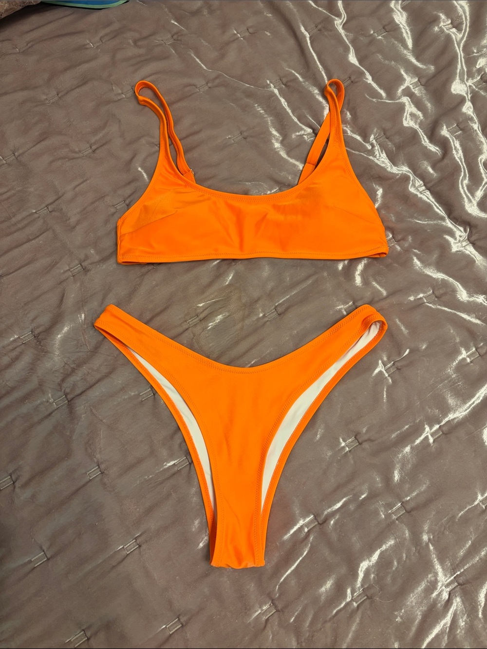 Cupshe Neon Orange Bikini